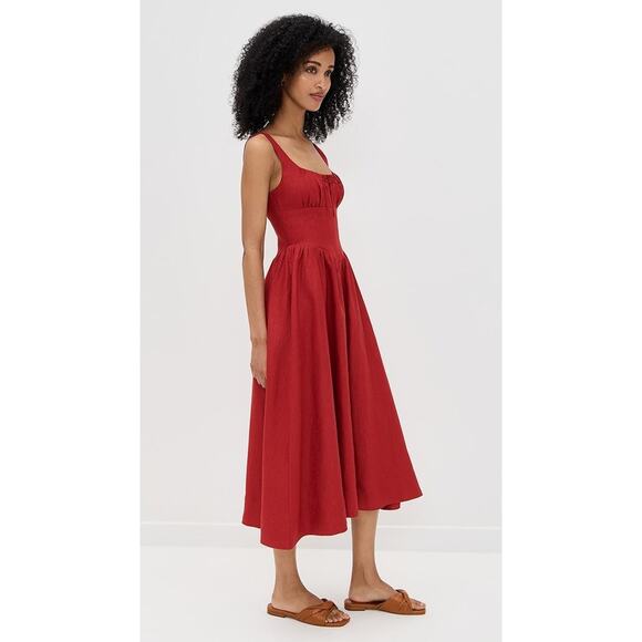 Reformation Balia Linen Tank Midi Dress - 12 - Picture 4 of 6
